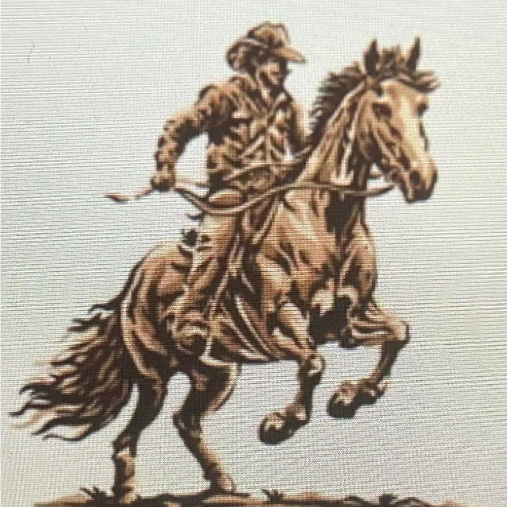 Roper Mens SZ S Black Western long sleeve,silver studded scroll design. - Picture 11 of 11